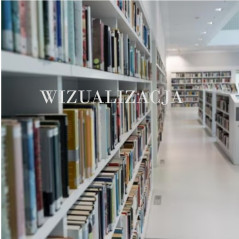 Regał biblioteczny dwustronny przejezdny na kółkach