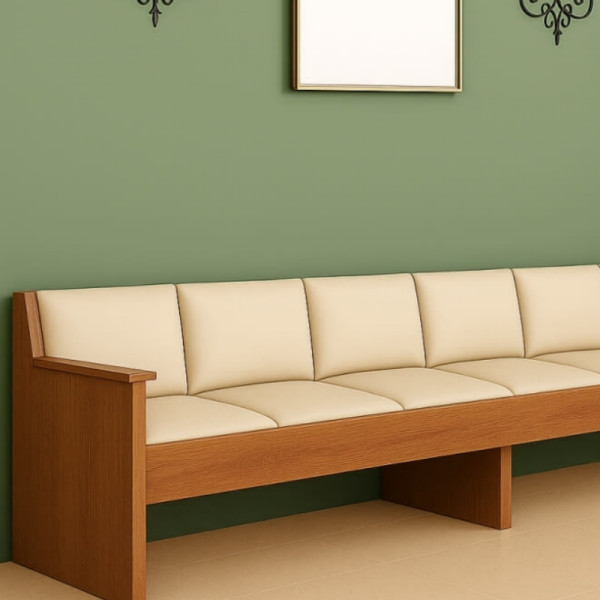 Sofa modułowa tapicerowana na korytarz do stref relaksu