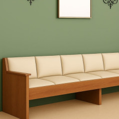 Sofa modułowa tapicerowana na korytarz do stref relaksu