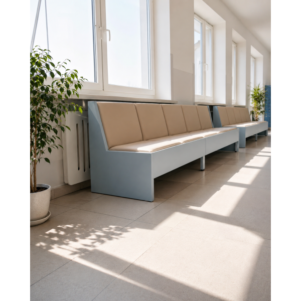 sofa tapicerowana na korytarz do stref relaksu